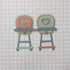Welcome Baby Girl HIGH CHAIR Custom Scrapbook Die Cut Embellishment Scrapbooksrus