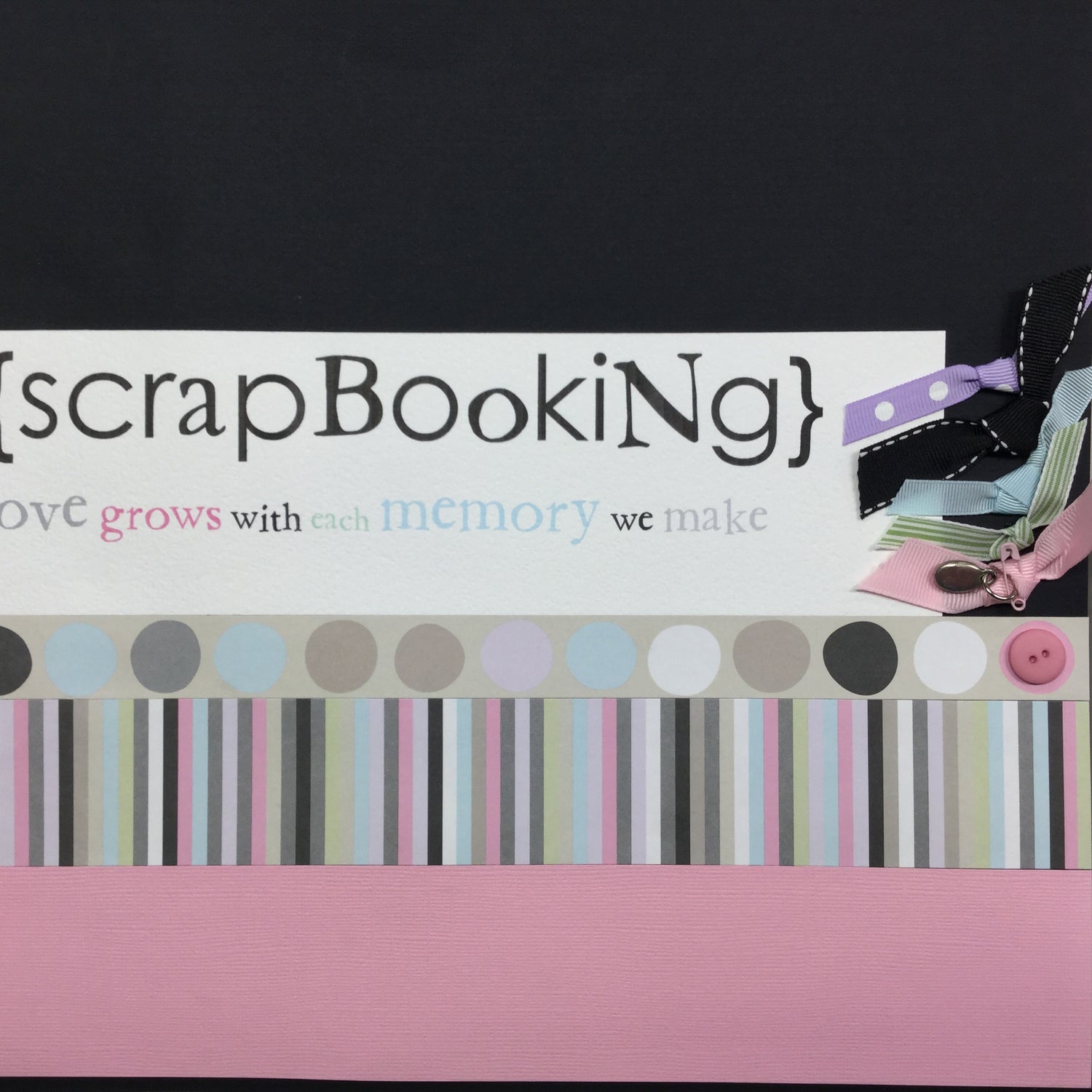 Premade Page SCRAPBOOKING MEMORY 12"x12" Scrapbook