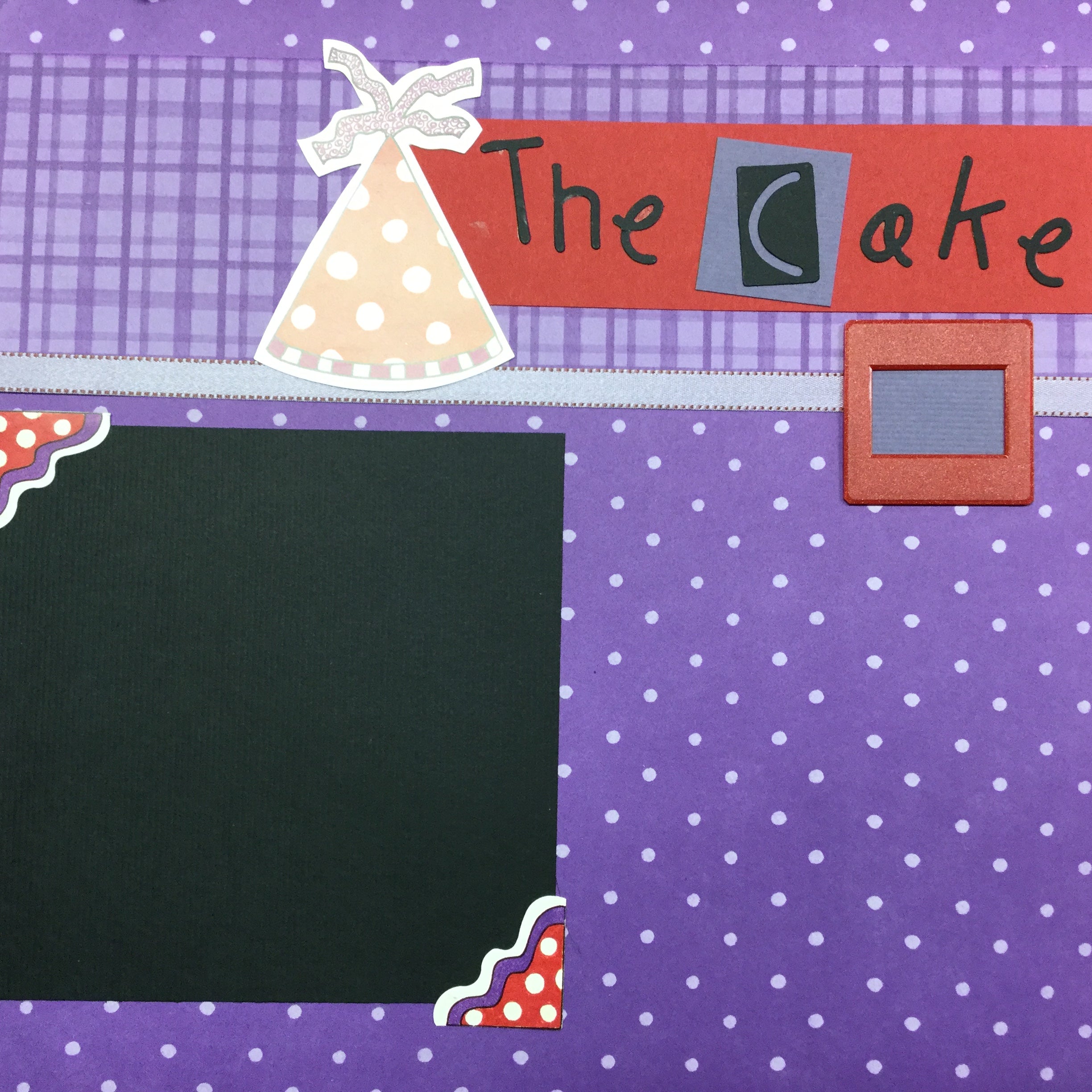 Premade Pages THE CAKE (2) 12"x12" Scrapbook Happy Birthday Scrapbooksrus
