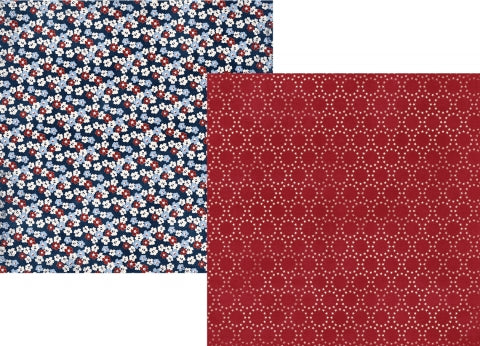 Simple Stories Hometown USA LET FREEDOM RING12x12 Scrapbook Paper Scrapbooksrus