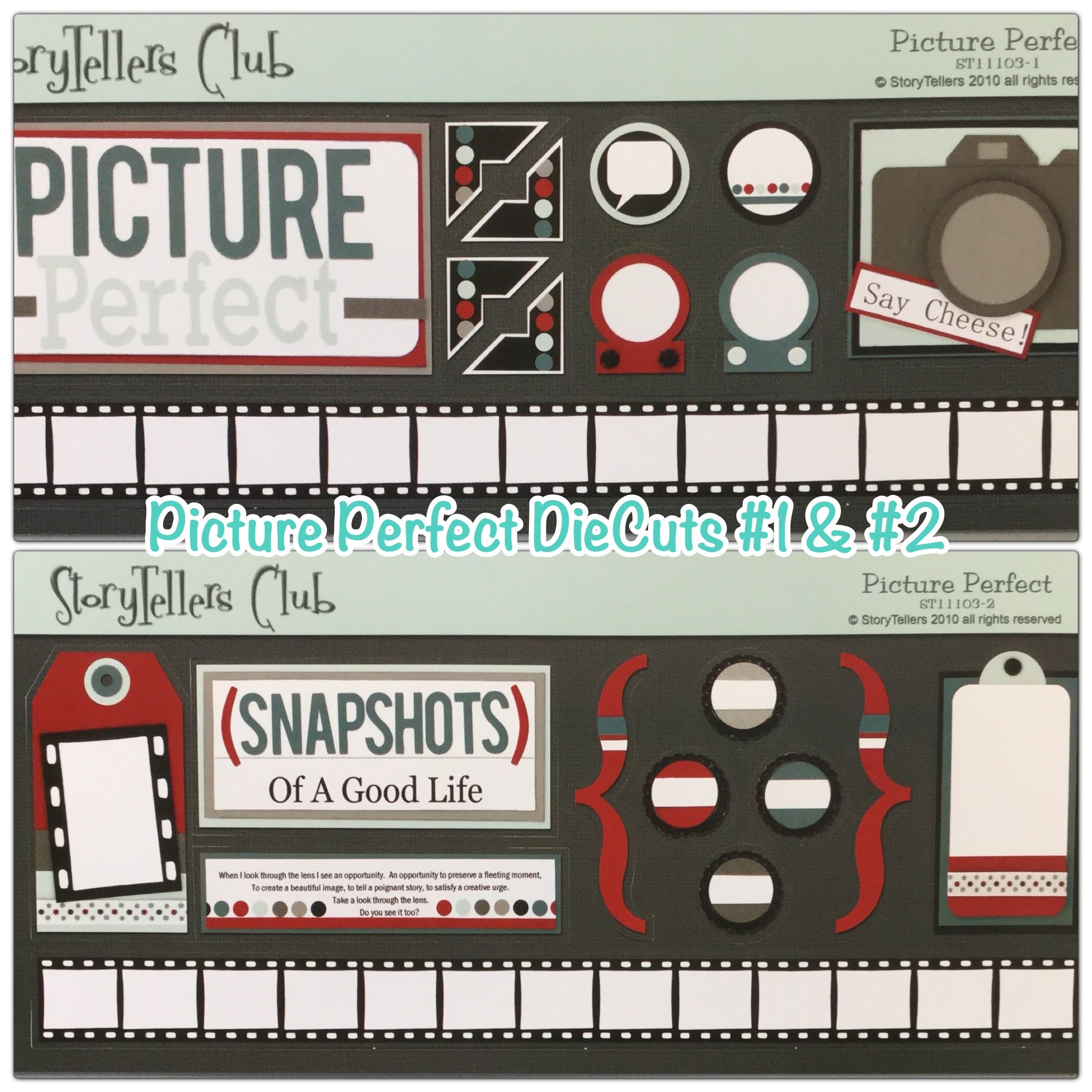 Storytellers PICTURE PERFECT KIT 12"X12" Scrapbook Paper & DieCuts 28pc