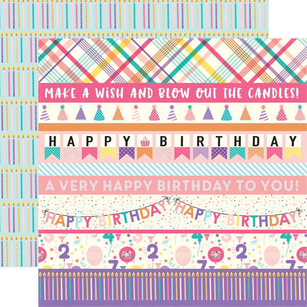 Echo Park HAPPY BIRTHDAY GIRL 13pc 12”x12” Collection Kit Scrapbooksrus