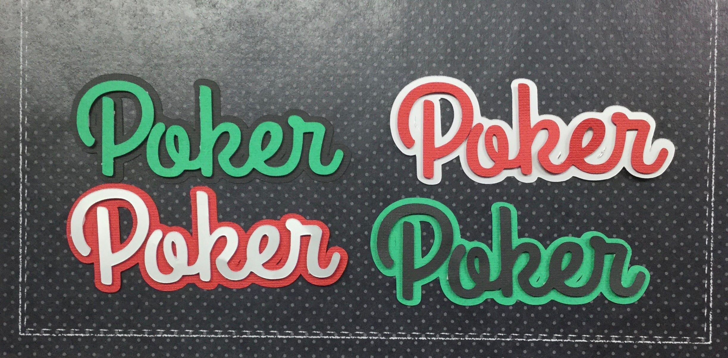 POKER Vegas Scrapbook Die Cuts Scrapbooksrus