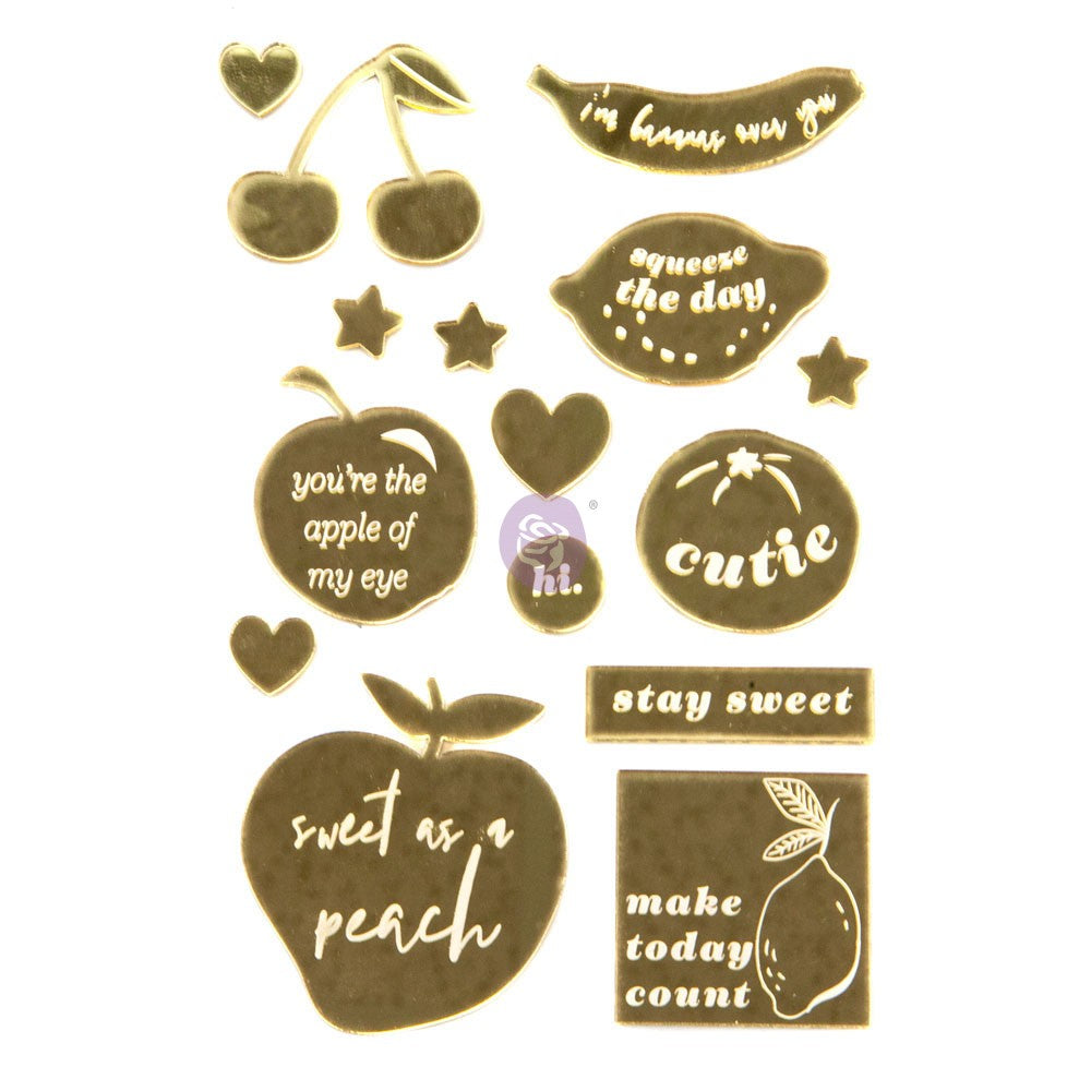 Prima FRUIT PARADISE Acrylic Shapes 15pc Scrapbooksrus