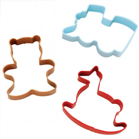 Wilton COOKIE CUTTER SET Holiday Celebration 3pc Scrapbooksrus