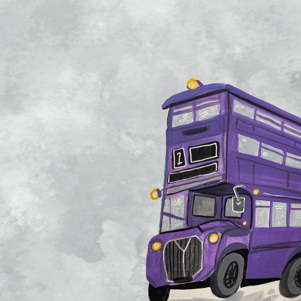 DRAGON - DOUBLE DECKER BUS DS 12X12 Scrapbook Customs Sheet Scrapbooksrus