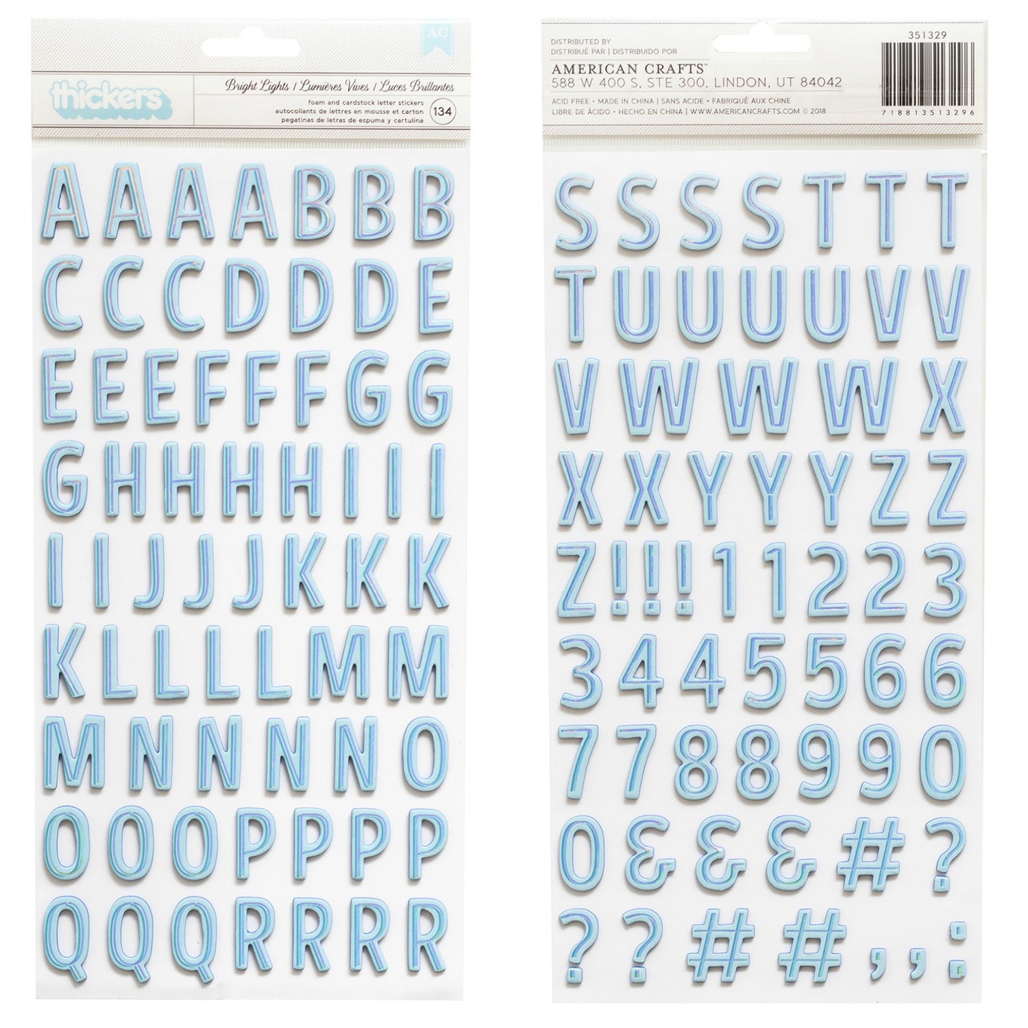 American Crafts Shimelle SPARKLE CITY Cardstock and Foam Stickers Scrapbooksrus