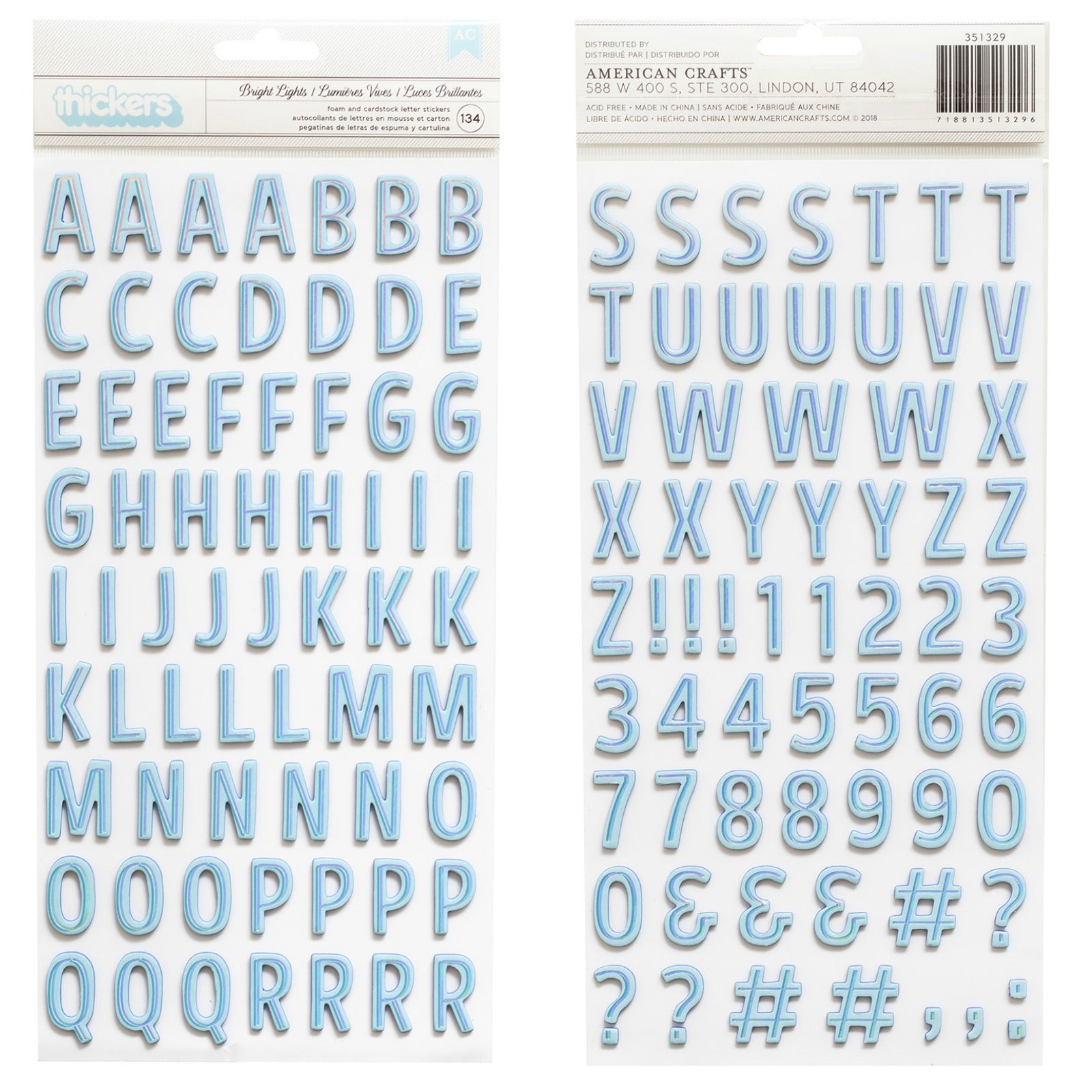 American Crafts Shimelle SPARKLE CITY Cardstock and Foam Stickers Scrapbooksrus