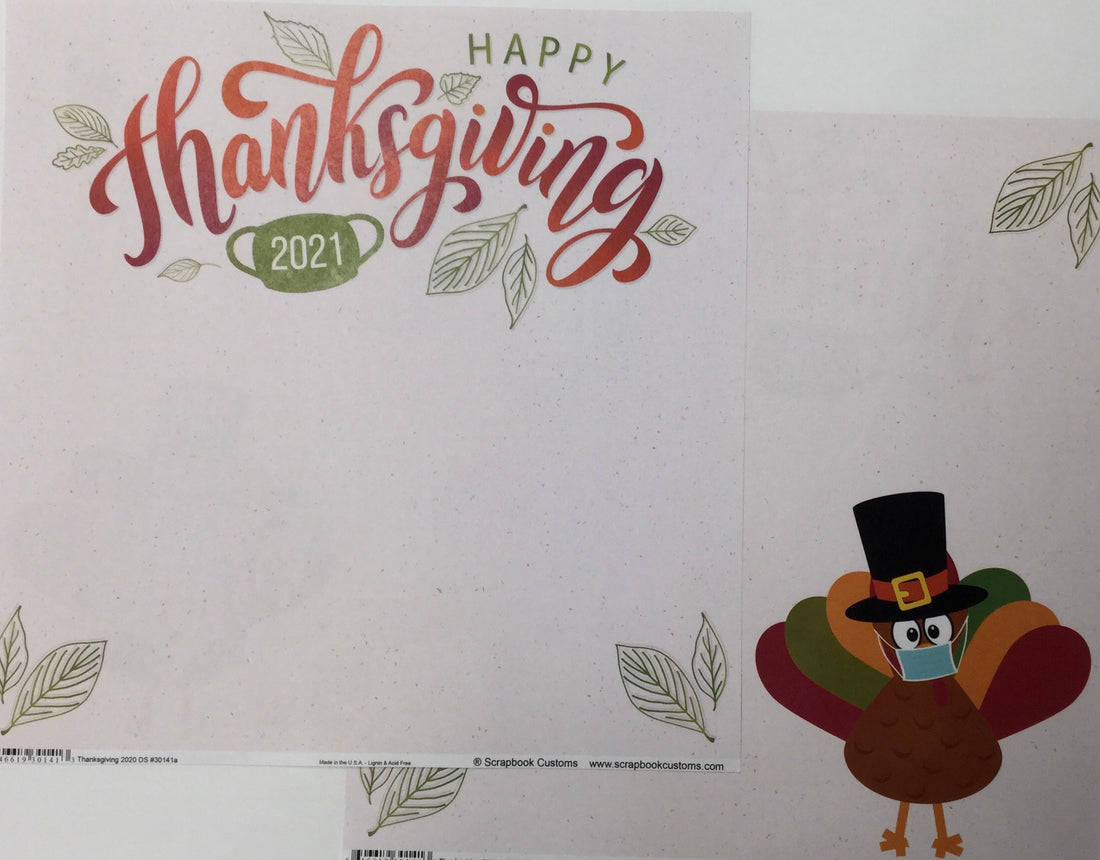 THANKSGIVING 2021 DS 12x12 Scrapbook Paper Scrapbooksrus