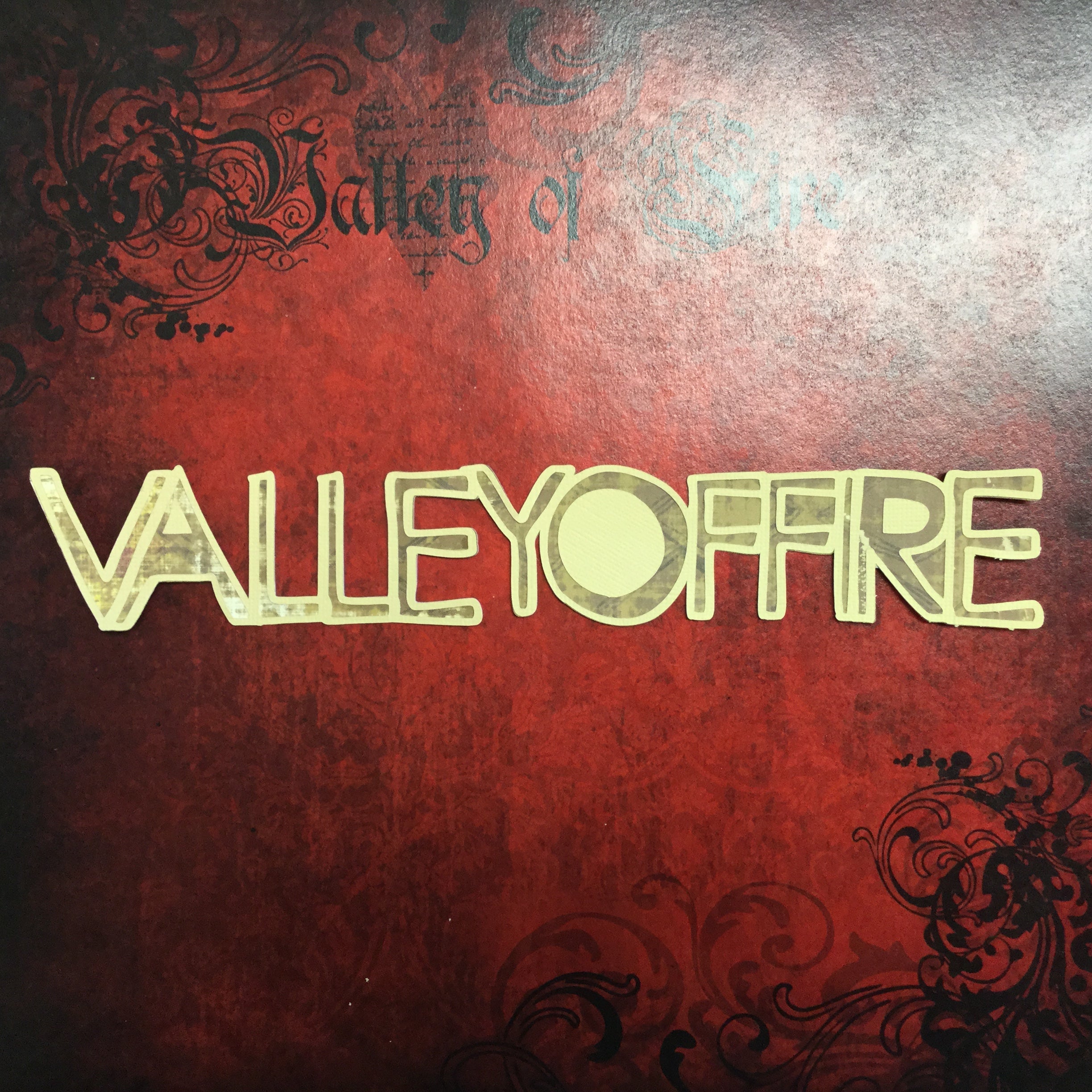 VALLEY OF FIRE Custom Die Cuts Travel Title 2"X10" 1pc