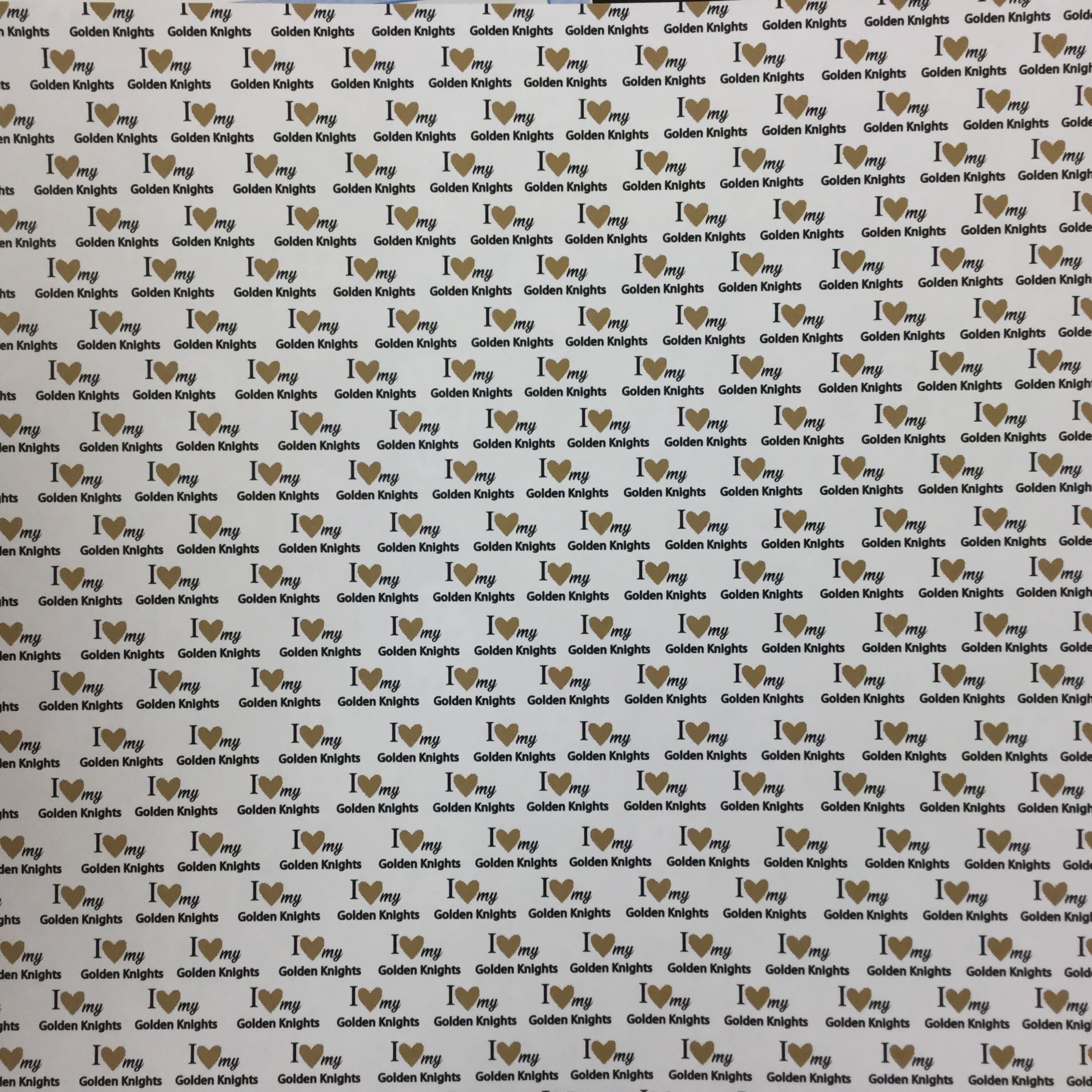 Golden Knights PRIDE HOCKEY KIT Gold 12"X12" Scrapbook Paper 12 Sheets