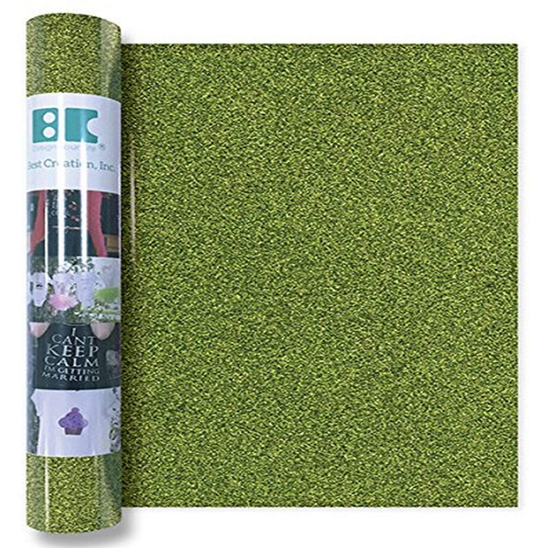 Best Creations LIGHT GREEN Metallic Iron-On Vinyl Scrapbooksrus