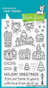 Lawn Fawn WINTER VILLAGE Clear Stamps 24pc Scrapbooksrus