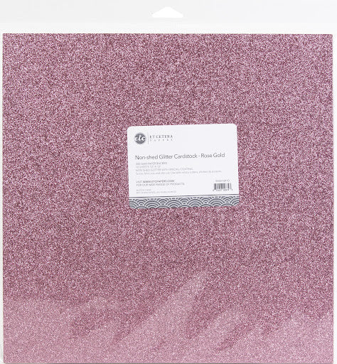 Etcetera 12"X12" Non-Shed Glitter Cardstock Paper Scrapbooksrus