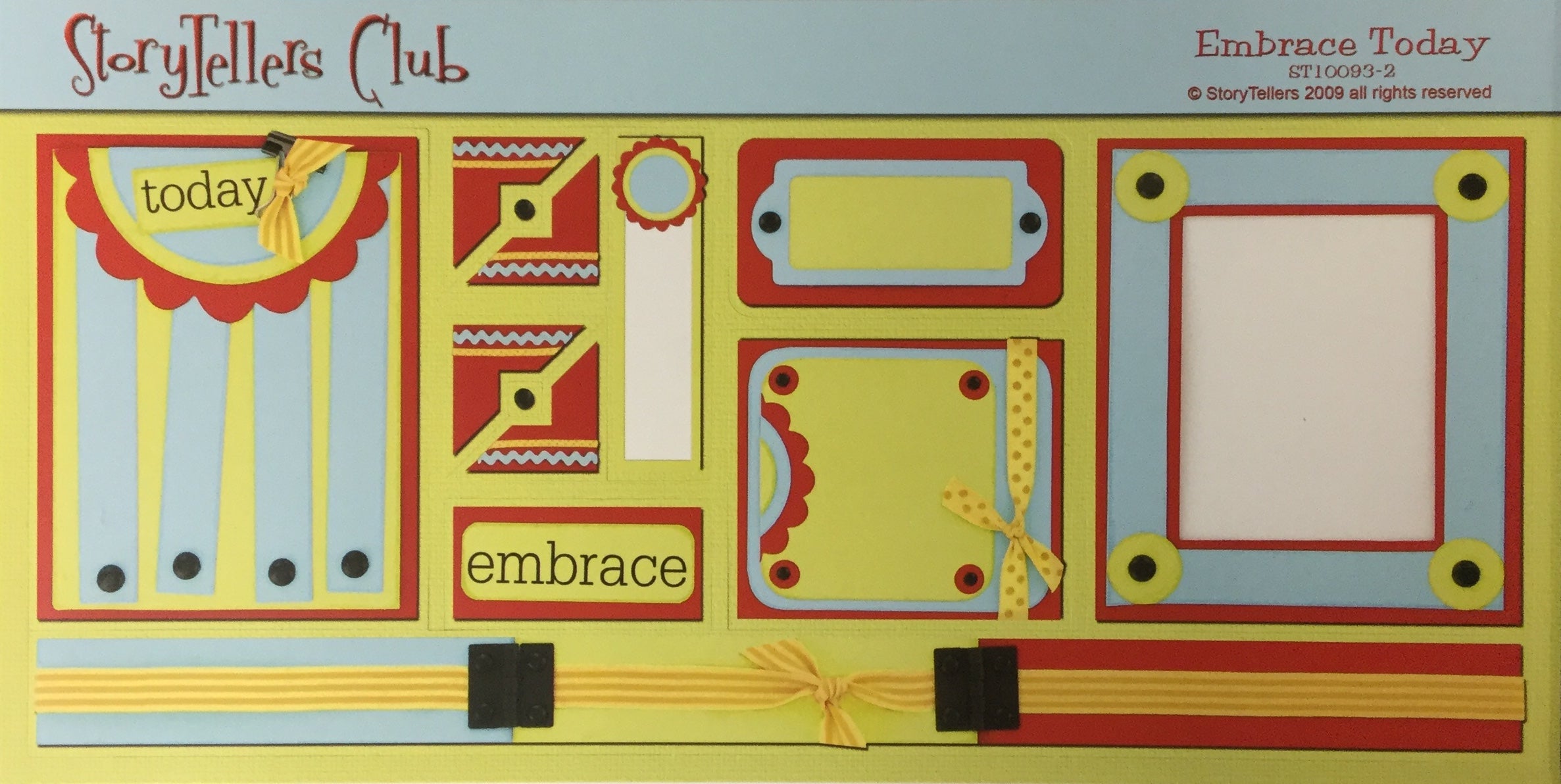 StoryTellers EMBRACE TODAY 3-2 DIECUTS 6"X13" Scrapbooksrus
