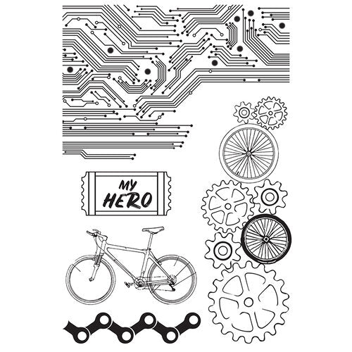 Kaisercraft WORKSHOP Clear Acrylic Stamps 4"X6" 5pc Scrapbooksrus