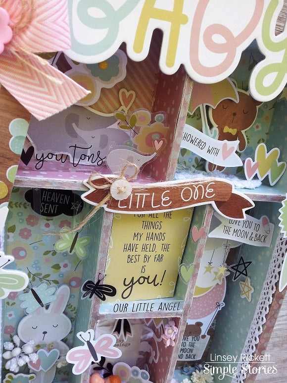 Simple Stories Oh Baby! 4x6 HORIZONTAL ELEMENTS 12x12 Scrapbook Paper Scrapbooksrus