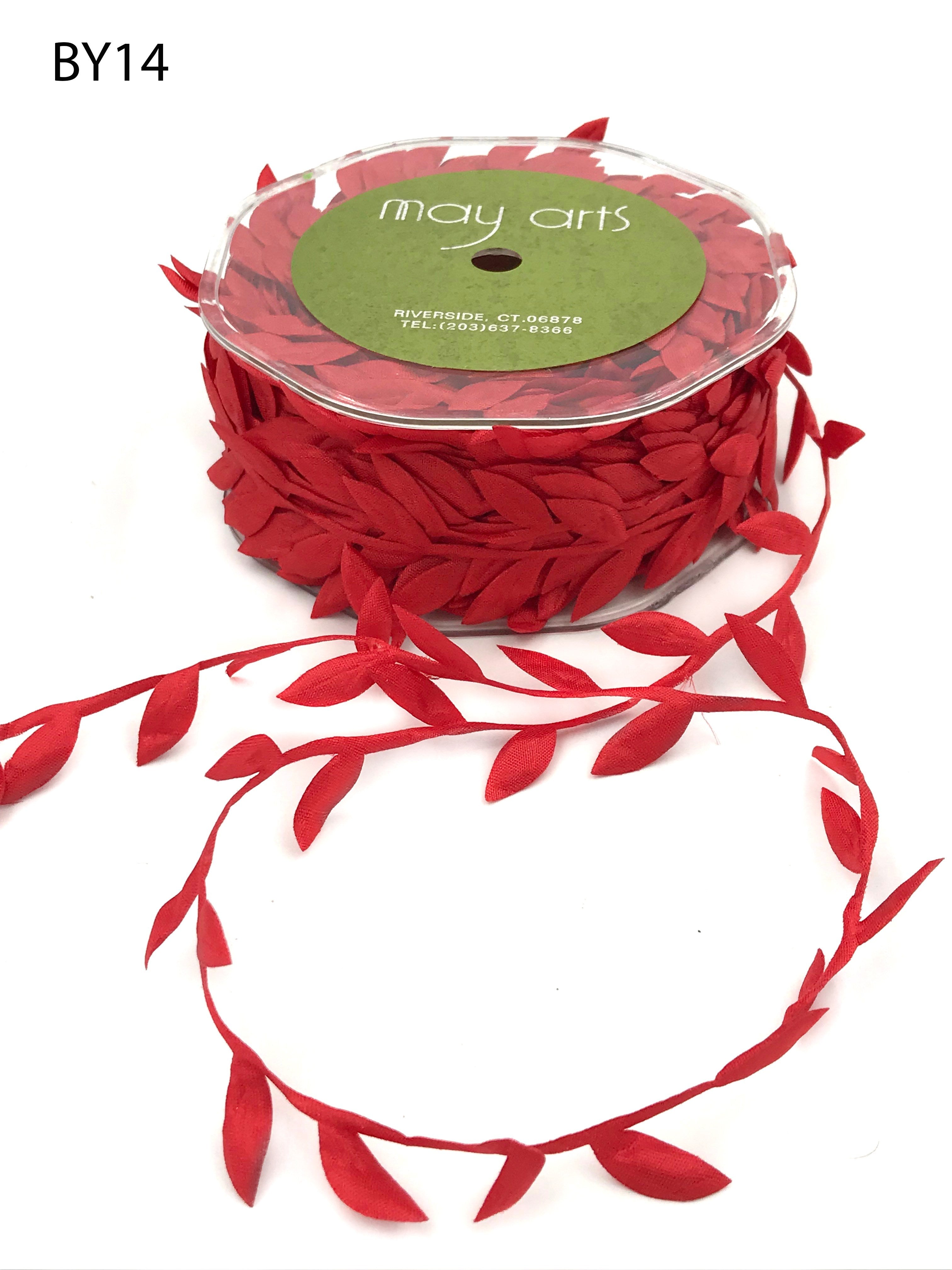 May Arts 1" LEAF RIBBON 1 yard yd