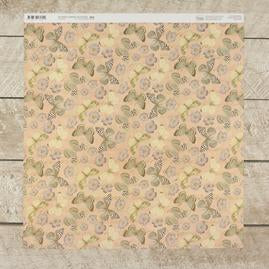 Couture Creations BUTTERFLY GARDEN 06A 12"X 12" Scrapbook Paper Scrapbooksrus