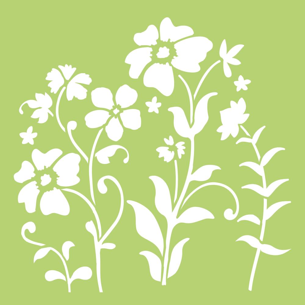 Kaisercraft Designer Template GARDEN 6"X6" Stencil