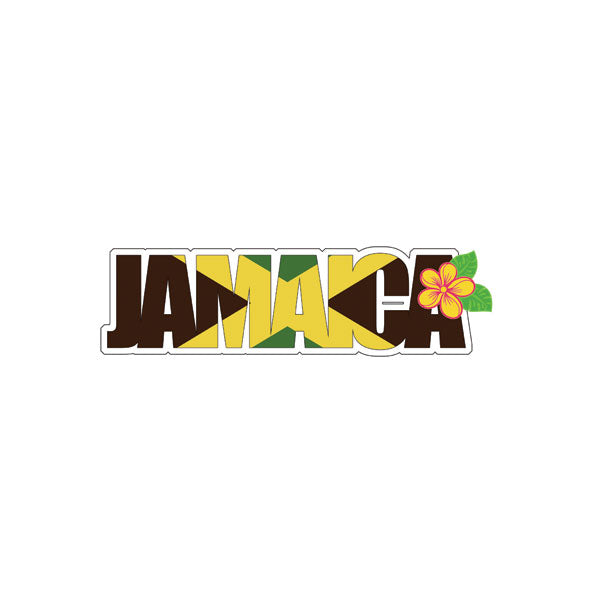 JAMAICA FLAG WORD Title Travel Laser Cut 1pc 2”x6” Scrapbooksrus