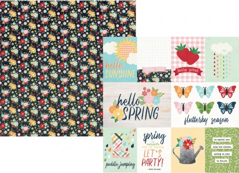 Simple Stories SPRINGTIME 3x4 & 4x6 ELEMENTS 12x12 Scrapbook Paper Scrapbooksrus