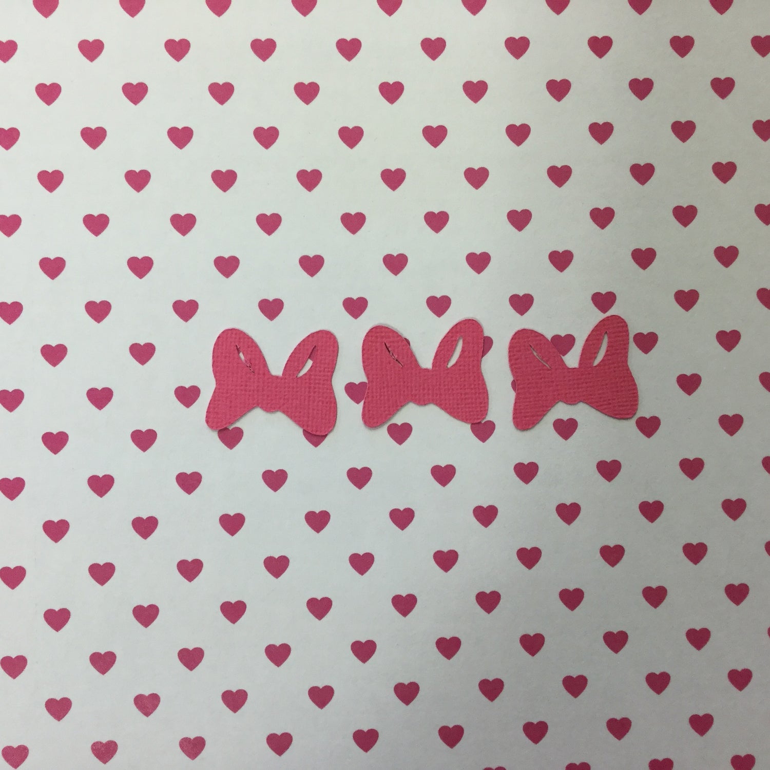 Disney Minnie 1” HAIR BOW Custom Die Cut Embellishment 20pc Scrapbooksrus