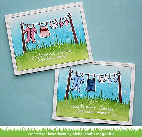 ULawn Cuts MEADOW BORDERS Custom Craft Dies 5 Pc. Scrapbooksrus