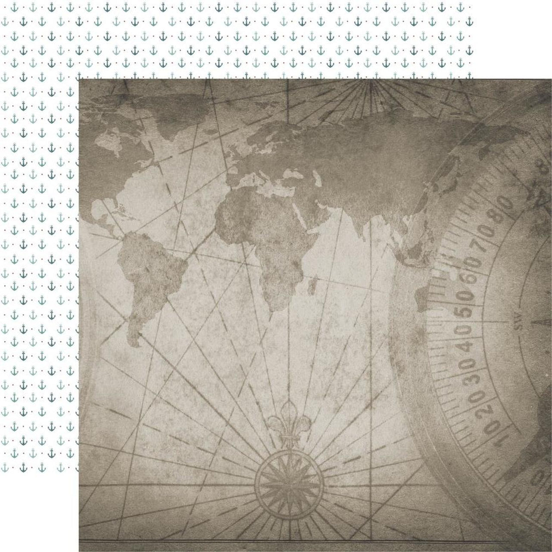 Kaisercraft Uncharted Waters Collection AQUATIC 12"X12" Scrapbook Paper Scrapbooksrus