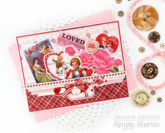 Simple Stories Simple Vintage MY VALENTINE Chipboard Stickers 30pc Scrapbooksrus