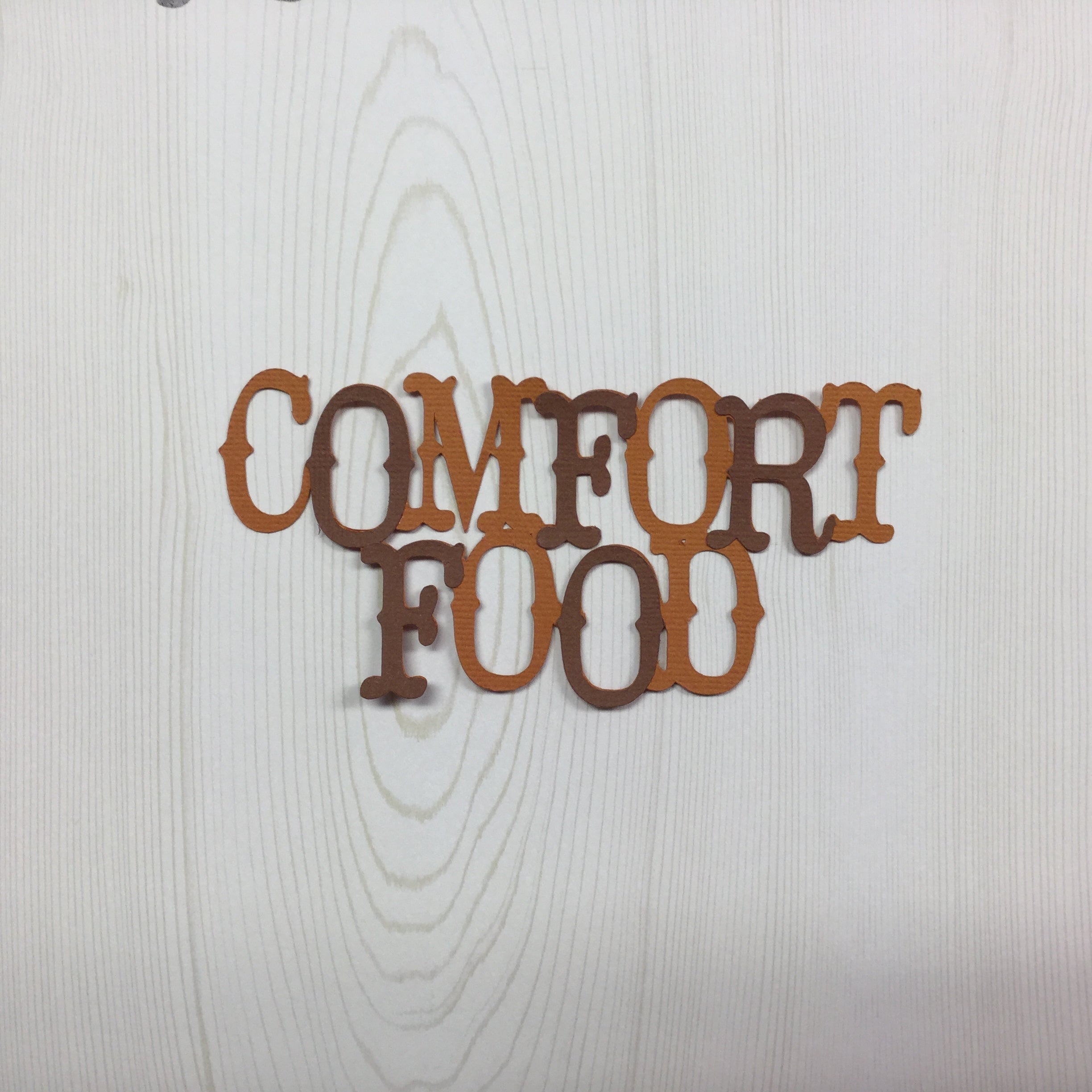 COMFORT FOOD Scrapbook Die Cuts Scrapbooksrus