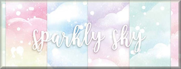 Asuka Studio SPARKLY SKY COLLECTION 12” x 12” PAPER PAD 12 Sheets Scrapbooksrus