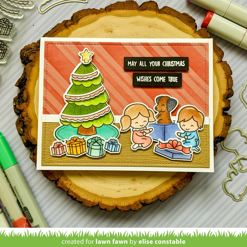 Lawn Fawn JOY TO ALL Clear Stamps 29pc Scrapbooksrus