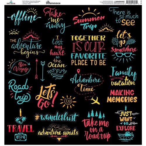 Reminisce FAMILY VACATION Stickers 12"X12" Scrapbook Sheet Scrapbooksrus