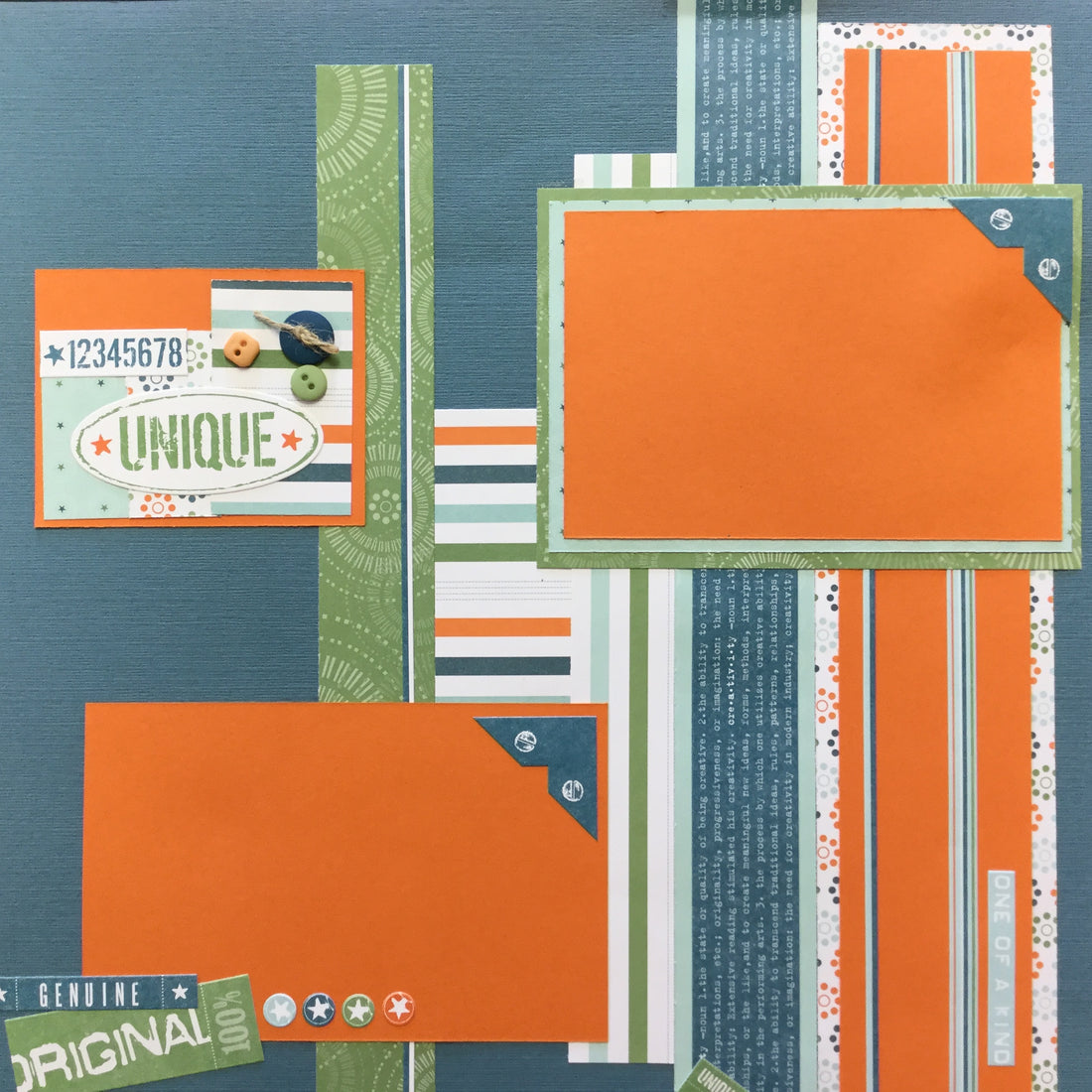 Premade Pages UNIQUE 12"X12" (2) Scrapbook Pages Scrapbooksrus