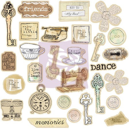 Prima LIFETIME Chipboard 12"x12" 28pc Scrapbooksrus