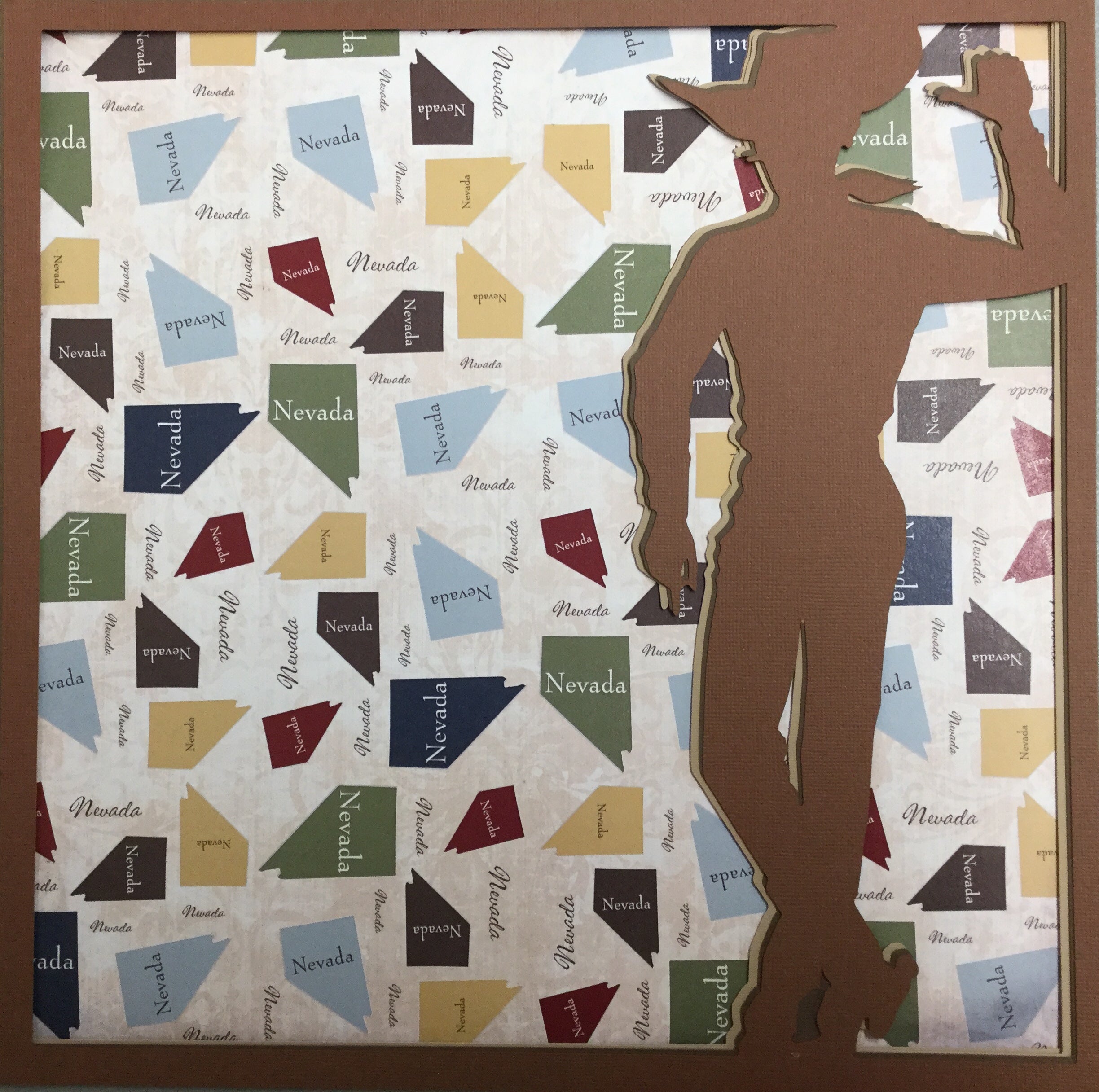 Page Frame DOWNTOWN COWBOY 12"x12" Scrapbook Overlay Scrapbooksrus