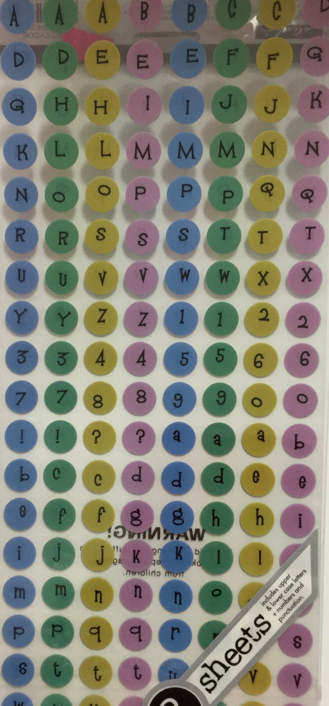 EK Sucess Sticko Tag Types BABIES Stickers Scrapbooksrus