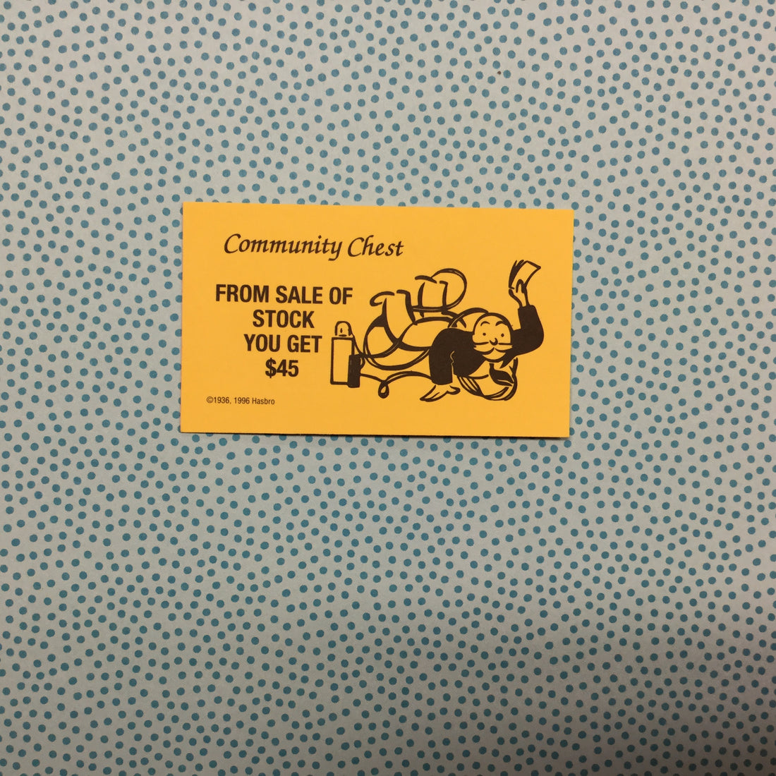 Monopoly COMMUNITY CHEST Playing Cards Embellishment Scrapbooksrus