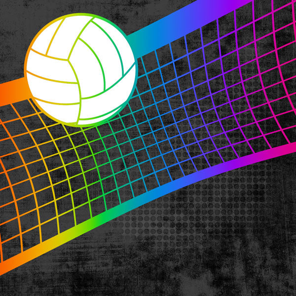 Neon Sports VOLLEYBALL KIT 12"X12" Scrapbook Paper 12 Sheets Scrapbooksrus