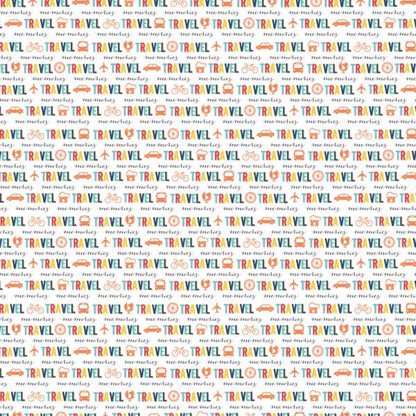 TRAVEL MEMORIES Journal 12"X12" Paper Scrapbook Customs