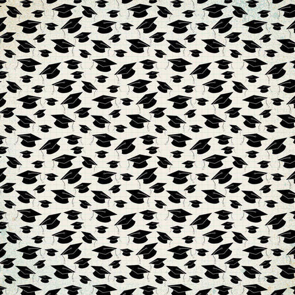 COLORFUL GRADUATION WORDS 12"X12" Scrapbook Customs Paper Scrapbooksrus