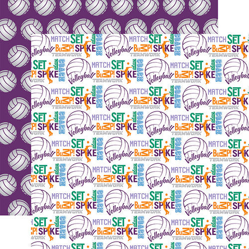 Echo Park Volleyball BUMP, SET, SPIKE 12"X12" Paper Scrapbooksrus