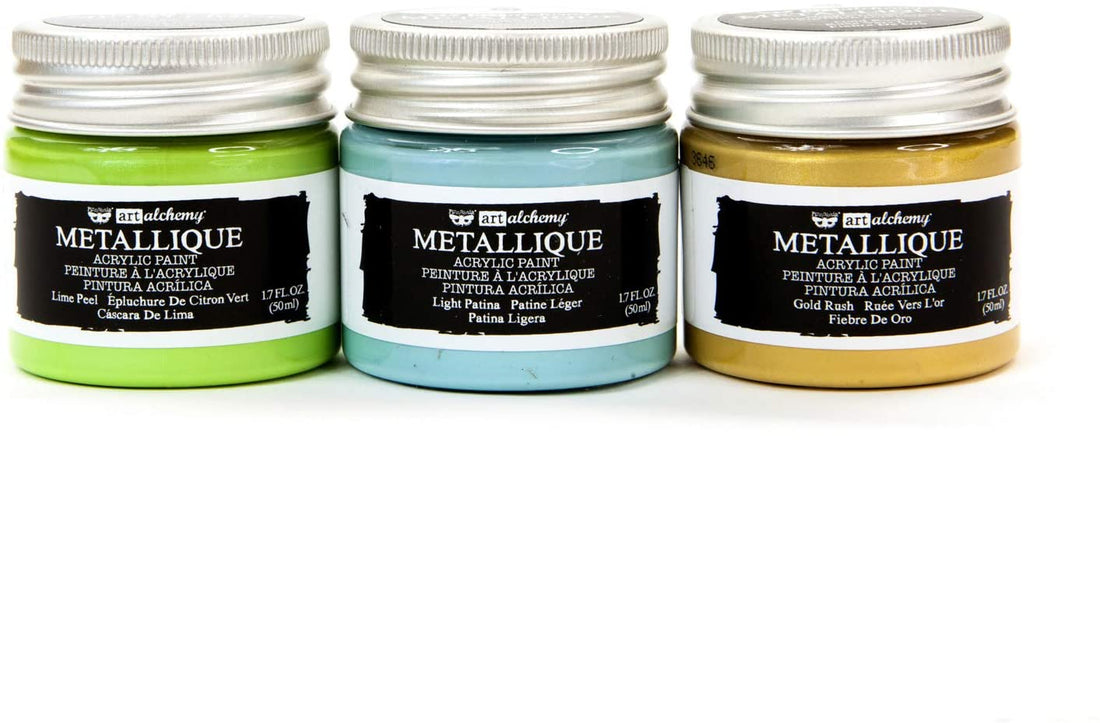 Prima Finnabair Art Alchemy ABSTRACT Acrylic Paint 3 pc Scrapbooksrus