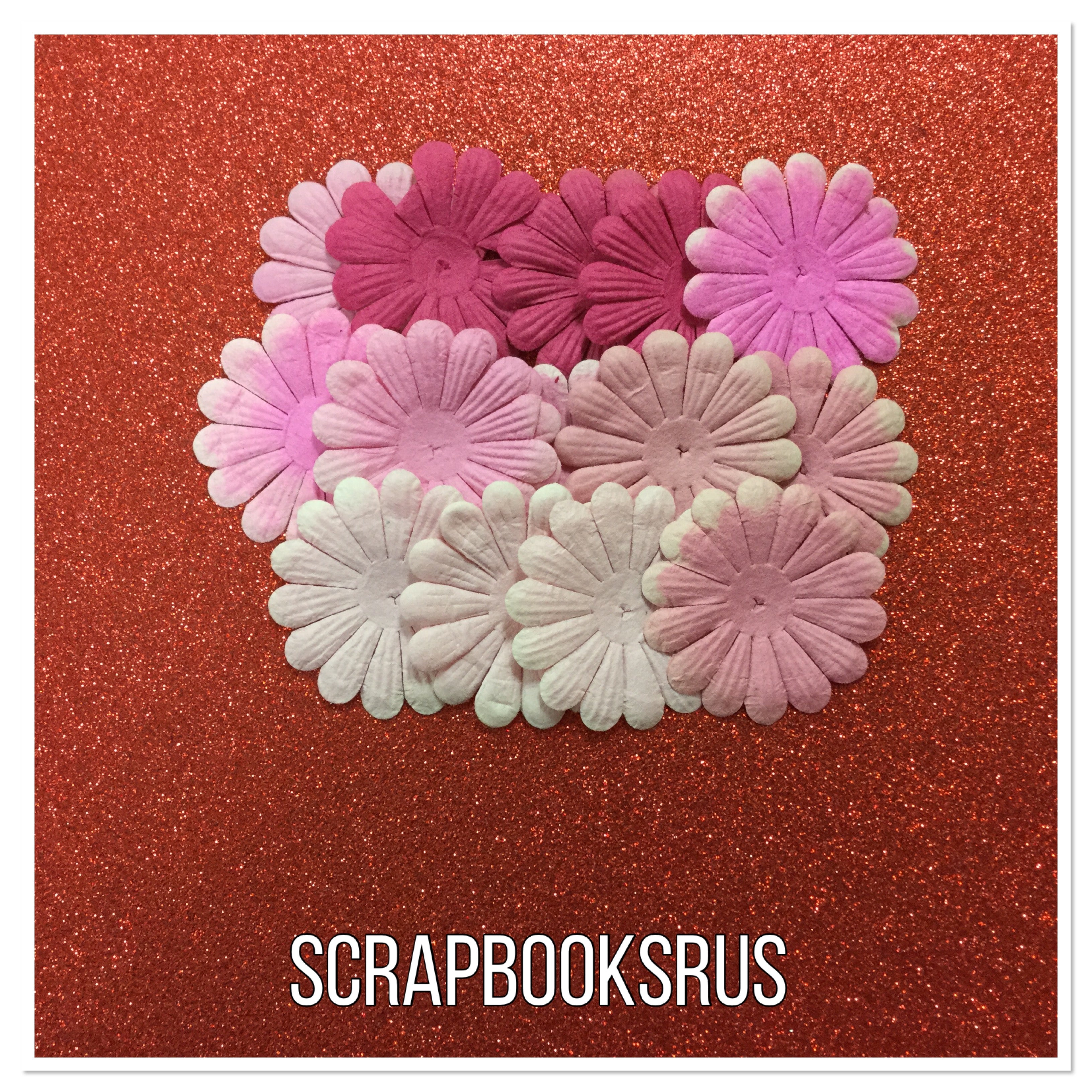 Pink Daisies from ScrapbooksRUs 15pc Scrapbooksrus