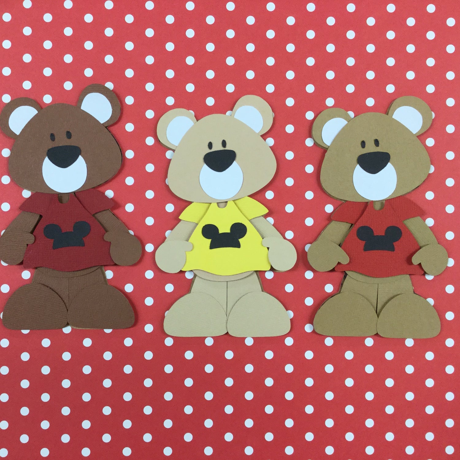 Teddy Bear DISNEY Die Cut Embellishment Scrapbooksrus