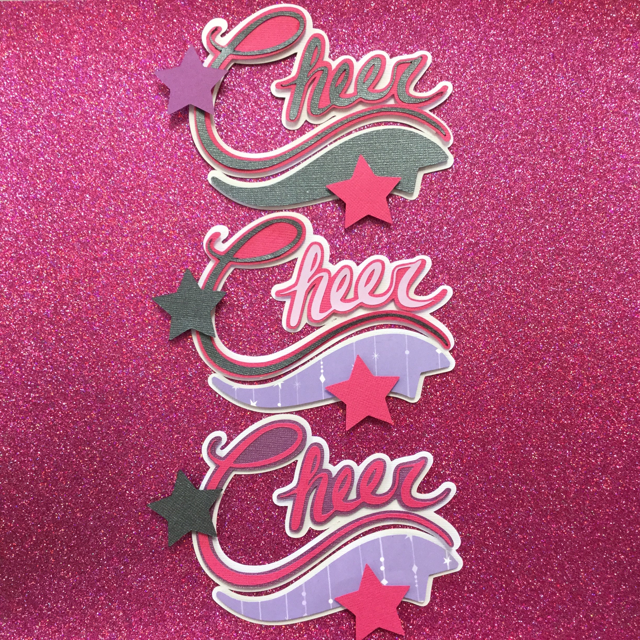 CHEER Scrapbook Die Cut Embellishment Scrapbooksrus