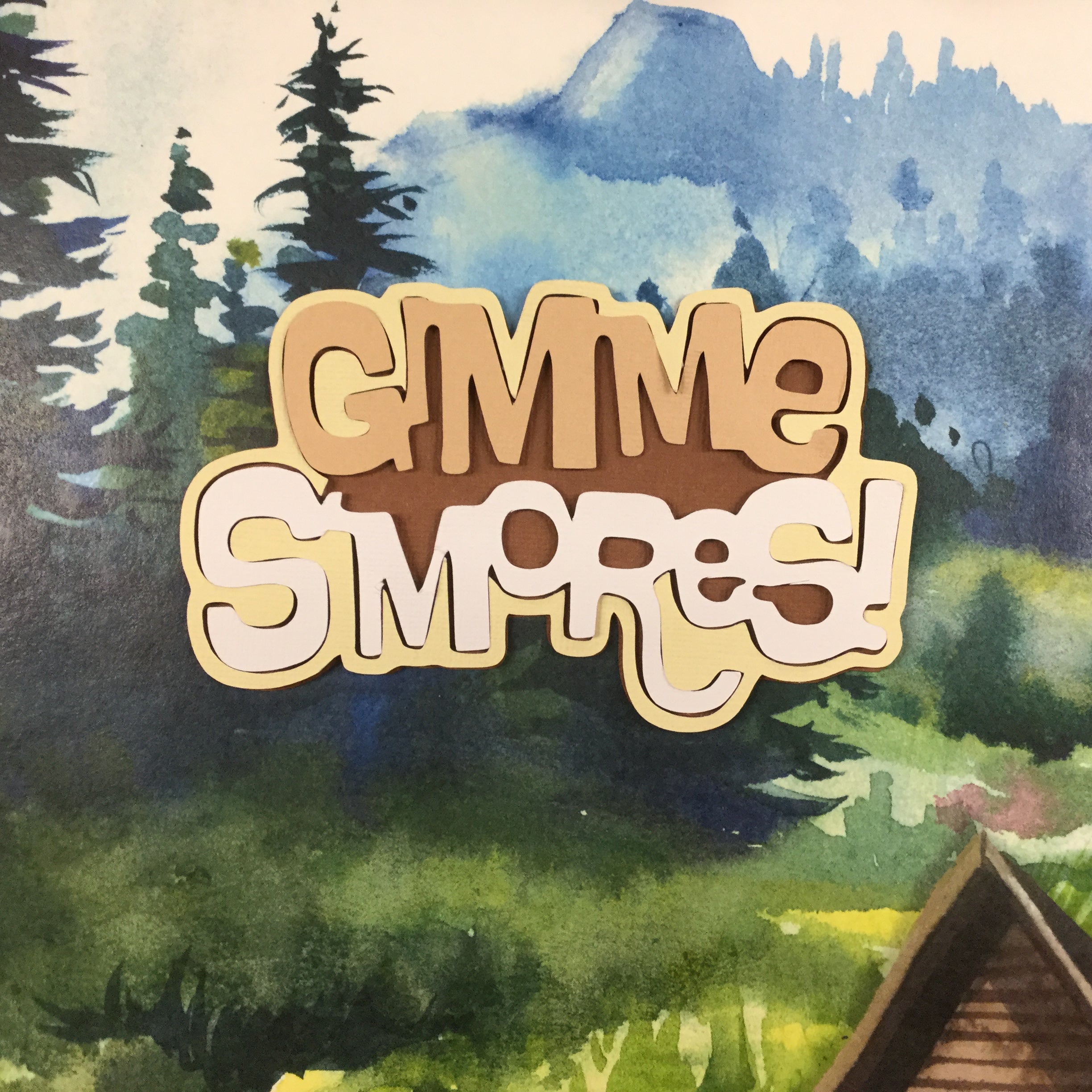 GIMME S’MORES Custom Scrapbook Die Cuts Scrapbooksrus