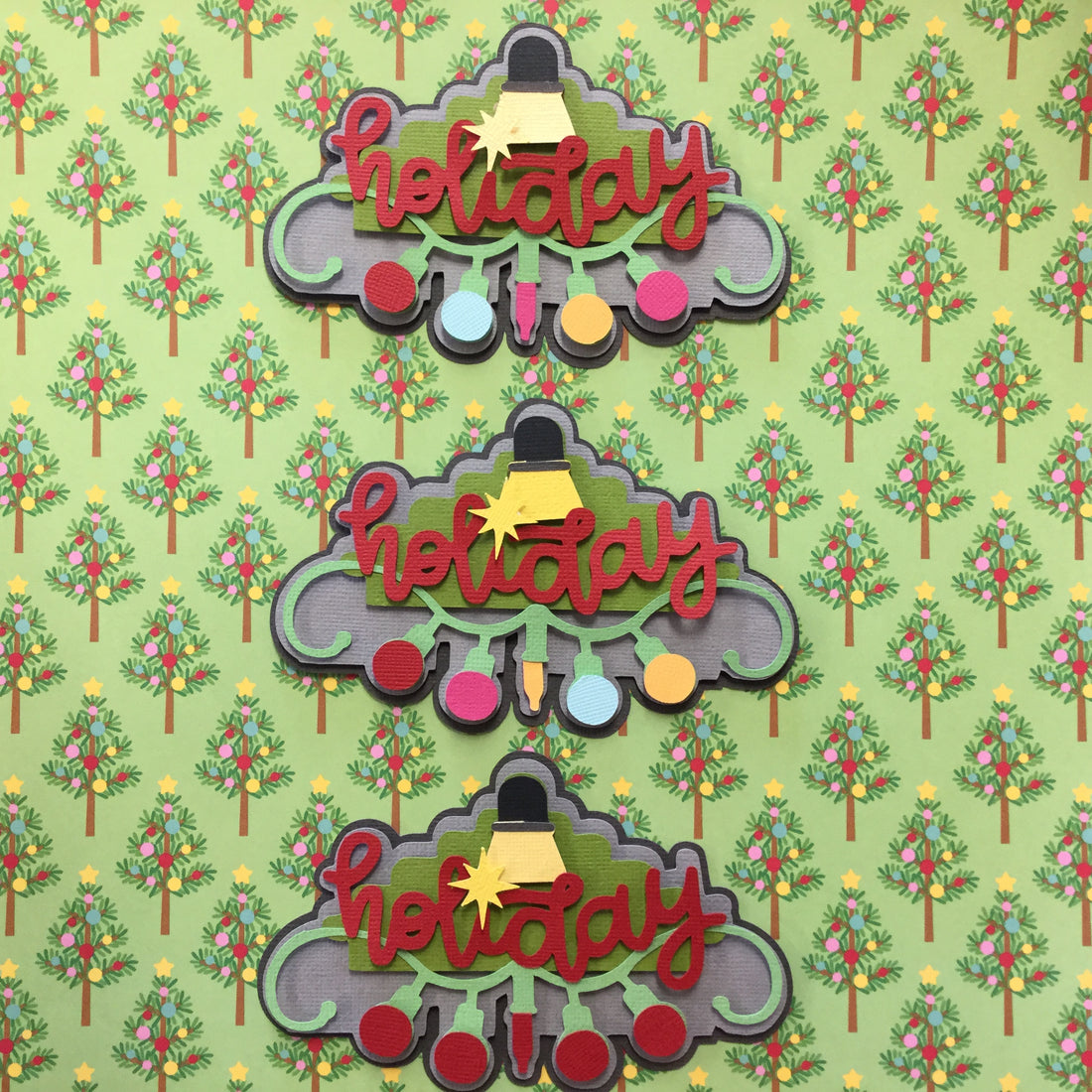 Christmas HOLIDAY Scrapbook Die Cut Embellishments Scrapbooksrus