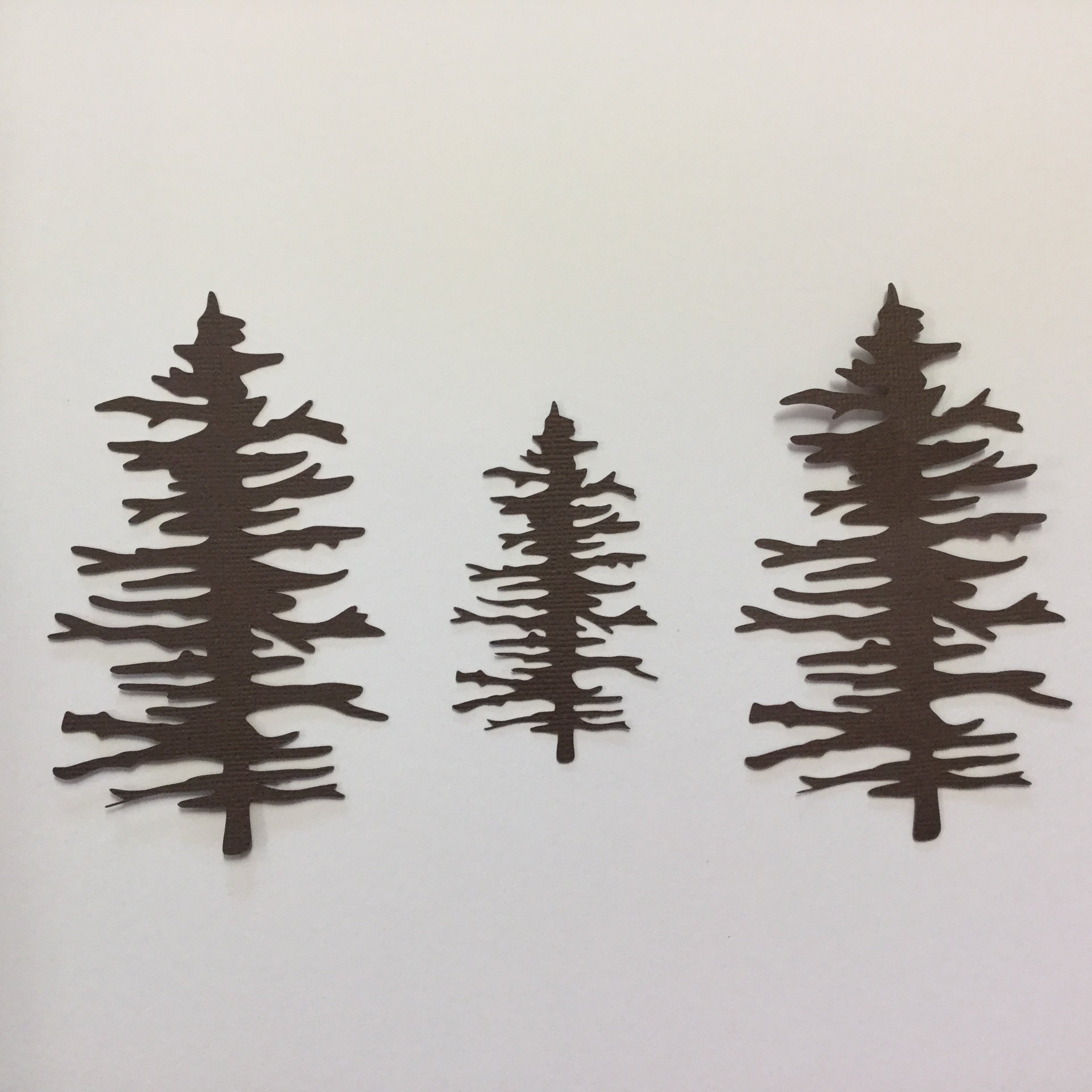 TREES Custom Scrapbook Die Cut Embellishments Brown ScrapbooksRUs
